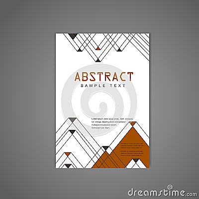 Modern triangle pattern background poster Vector Illustration