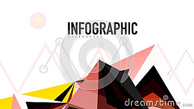 Modern triangle presentation template Vector Illustration