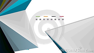 Modern triangle presentation template Vector Illustration