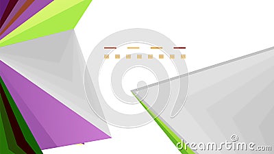 Modern triangle presentation template Vector Illustration