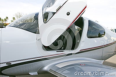 Modern Turbo Prop Aircraft Stock Photo