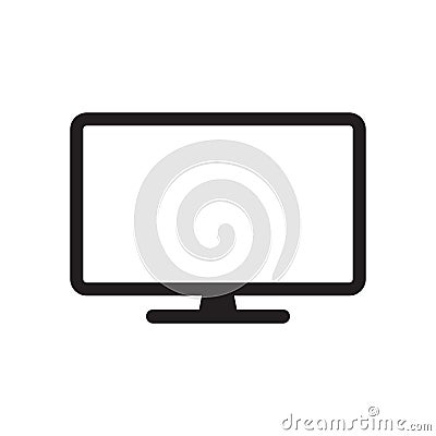 Modern TV vector icon Cartoon Illustration