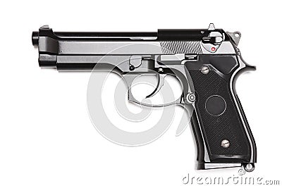 Modern U.S. Army M9 handgun. Stock Photo