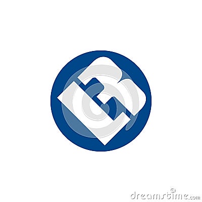 Modern unique creative stylish circular shaped artistic LB BL L B initial based letter icon logo. Vector Illustration