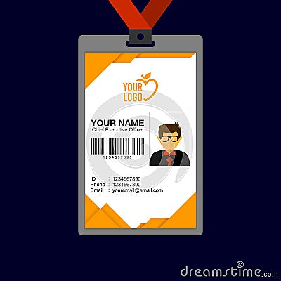 Unique identity card design template collection. Vector Illustration