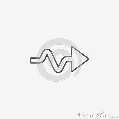 Modern universal arrow Vector Illustration