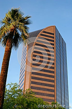 Modern uptown Phoenix building Stock Photo