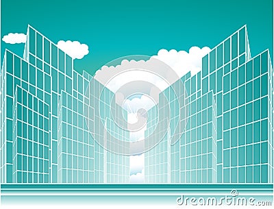 Modern urban background Vector Illustration