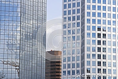 Modern urban downtown area Stock Photo