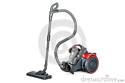 Modern vacuum cleaner, 3D Stock Photo