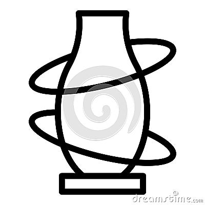 Modern vase icon outline vector. Class art Stock Photo