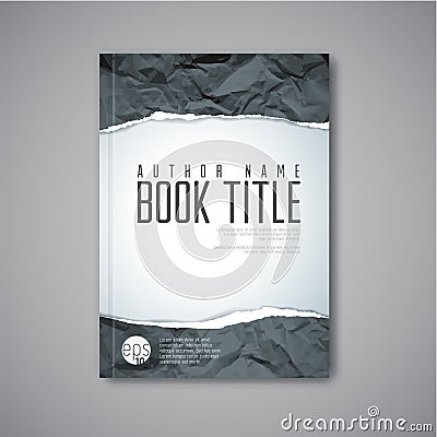 Modern Vector abstract book cover template Vector Illustration