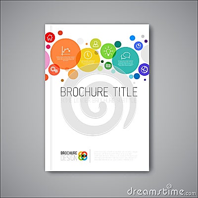 Modern Vector abstract brochure design template Vector Illustration