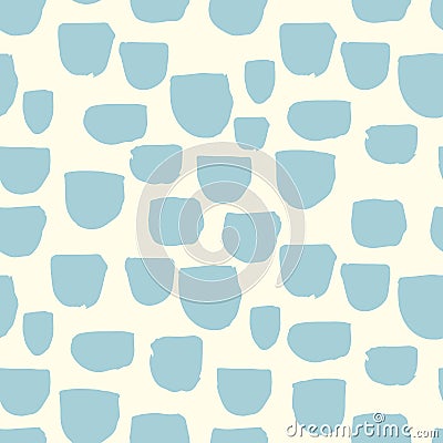 Modern vector abstract seamless geometric pattern with semicircles in scandinavian style. Vector Illustration