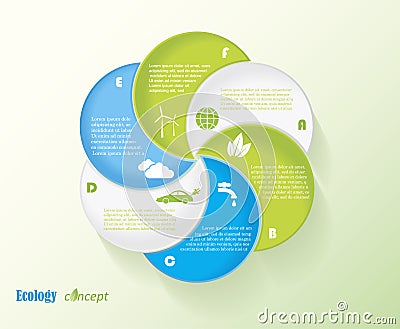 Modern vector ecology infographic template Stock Photo