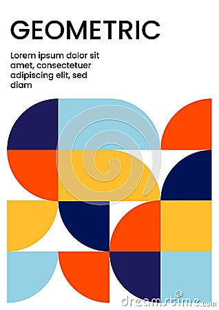 Modern vector geometric pattern. Abstract modern and minimalist abstract pattern perfect for your cover, flyer, brochure, etc. Stock Photo