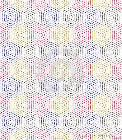 Modern Vector Seamless Dotted Pattern Vector Illustration