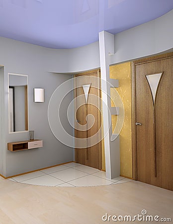 Modern vestibule Stock Photo