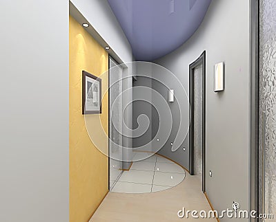 Modern vestibule Stock Photo