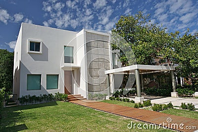 Modern villa Stock Photo