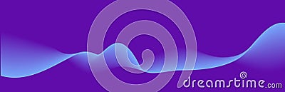 Modern violet background with gradient flowing liquid wave Vector Illustration