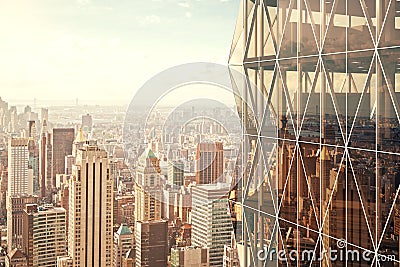 Modern vitreous skyscraper Stock Photo