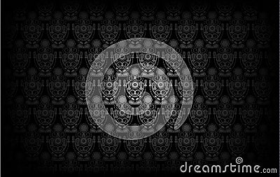 Modern Wallpaper Pattern. Background for Your design. Dark cover Vector Illustration