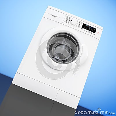 Modern Washing Machine. 3d Rendering Stock Photo