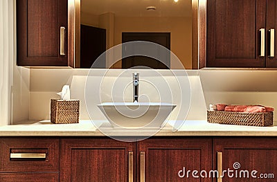 Modern washroom Stock Photo