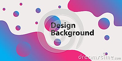 Modern Wave Shape Gradient purple Abstract Background with gradient puple bubble Vector Illustration