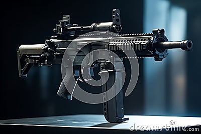modern weapons for military and war enforcement. Stock Photo