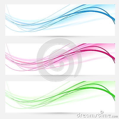 modern web headers banners collection stock vector image green banner template