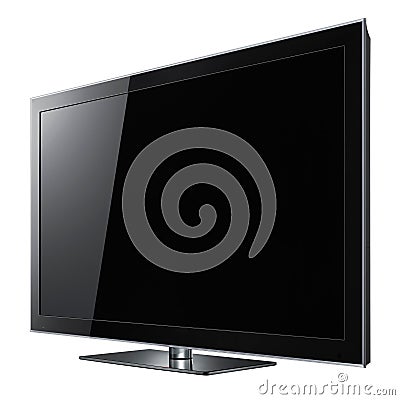 Modern widescreen lcd tv Stock Photo