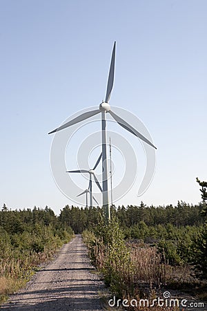 Modern Windmill Stock Photo