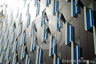 Modern windows design Stock Photo