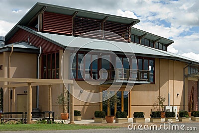 Modern Winery Building Stock Photo