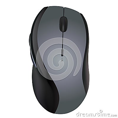 Modern Wireless Mouse (Vector) Vector Illustration