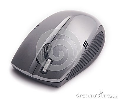 Modern wireless pc mouse Stock Photo