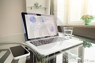 Modern Working place Stock Photo