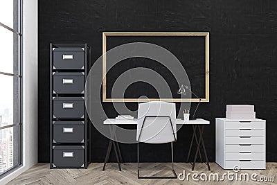 Modern workplace in office Stock Photo