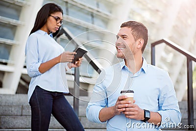 Modern young business people Stock Photo