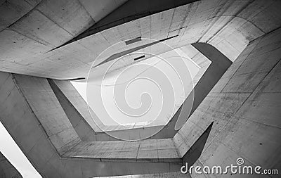 Modernistic Architecture from a Building in Porto Alegre Stock Photo