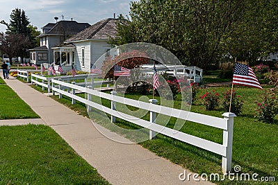 The modest home where John Wayne was born Marion Robert Morrison on May, 26, 1907 Editorial Stock Photo