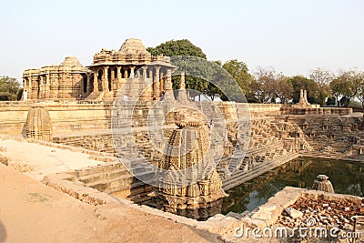 Modhera Sun Temple Complex Editorial Stock Photo