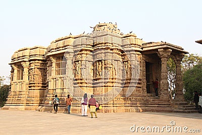 Modhera Sun Temple Editorial Stock Photo