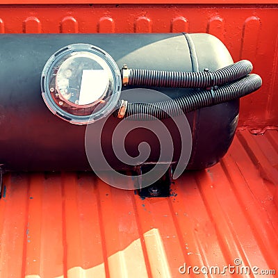 Modified car of energy gas natural vehicle Stock Photo