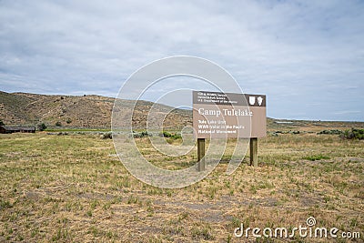 Tulelake Internment Camp Camp Tulelake, a War Relocation Center during WW2 for for the Editorial Stock Photo