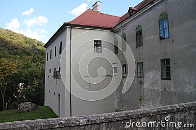 Modry kamen castle in middle Slovakia Stock Photo