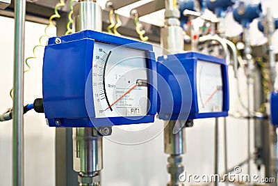 Modular variable area flowmeter Stock Photo