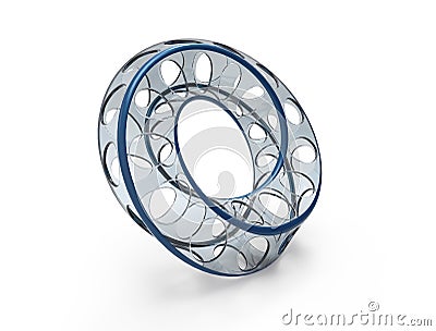 Moebius ring shape Stock Photo